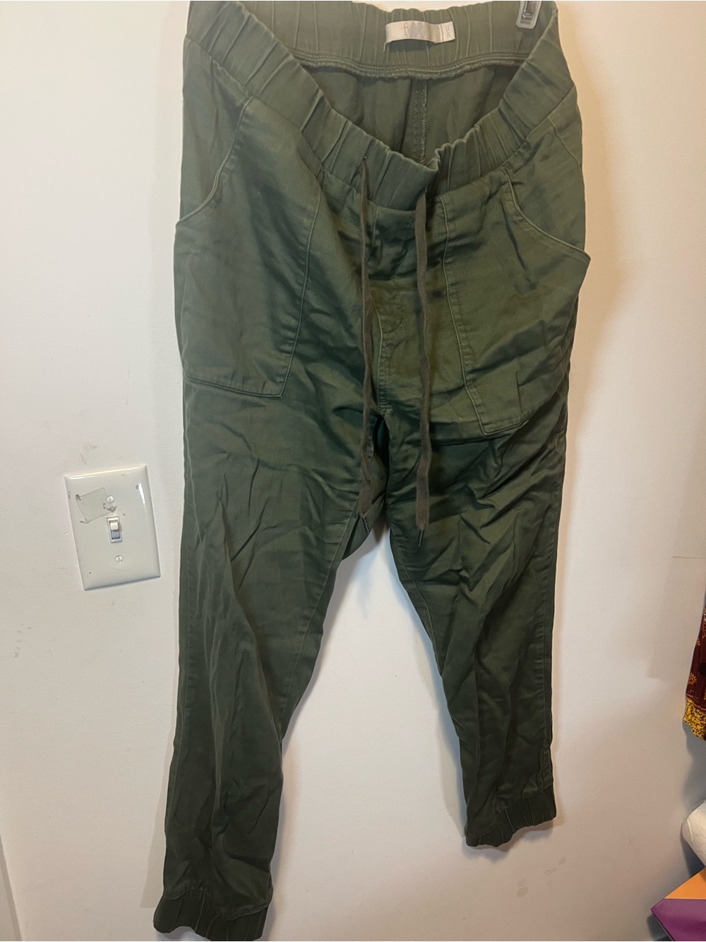 twik Olive Green Drawstring Jogger Pants